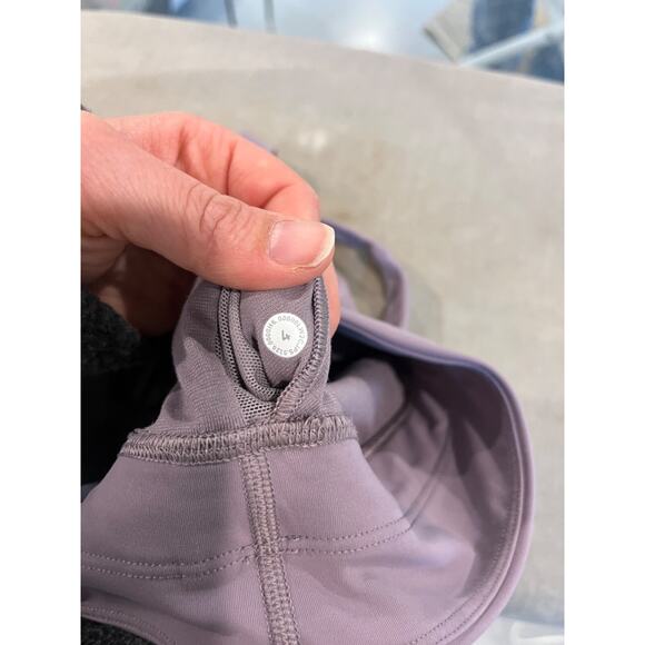 Lululemon Energy Bra High Neck Long Line Tough Violet Verbena 4 Top Athleisure - Picture 4 of 5